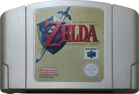 Ocarina of time n64 sales gold cartridge